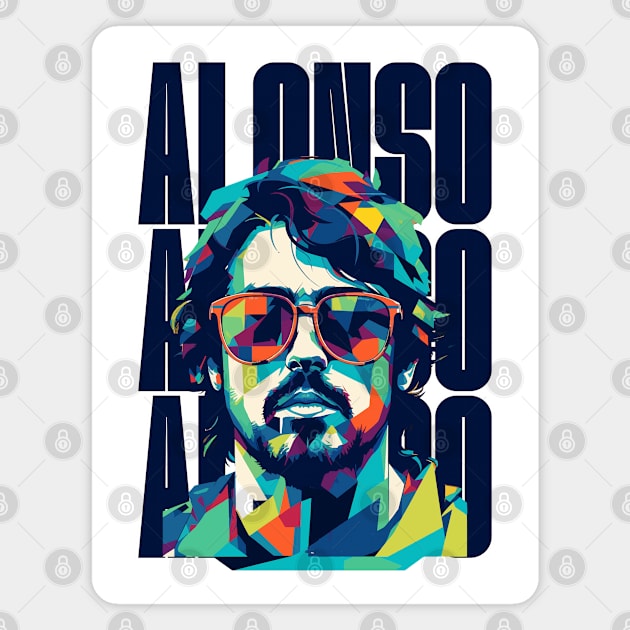 Fernando Alonso Magnet by jaybeetee